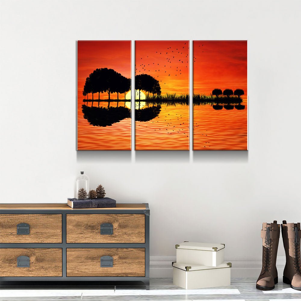 guitar-tree-lake-sunset-3-piece-wall-art-canvas-973097